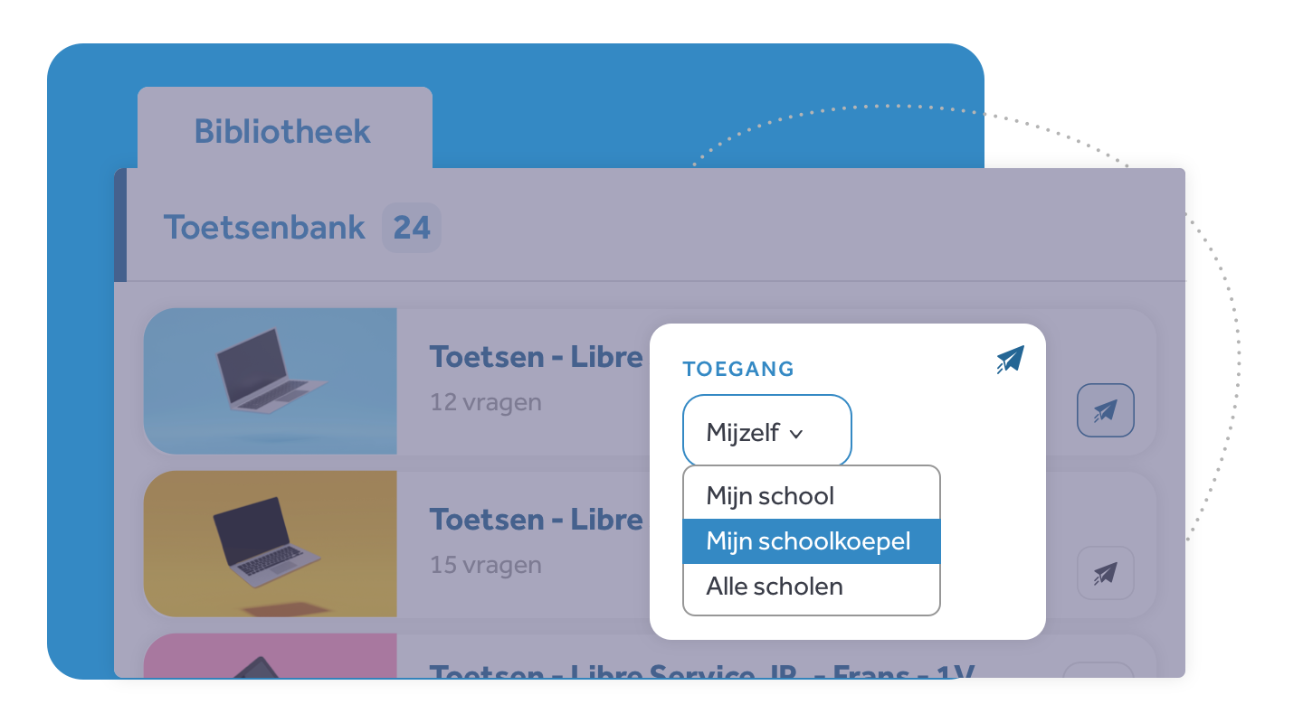 Toetsen delen