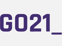 logo GO21_ lesmateriaal voor digitale geletterdheid voortgezet onderwijs - paarse letters