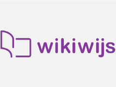logo Wikiwijs paarse letters en boek-icoon - open lesmethodes in Learnbeat