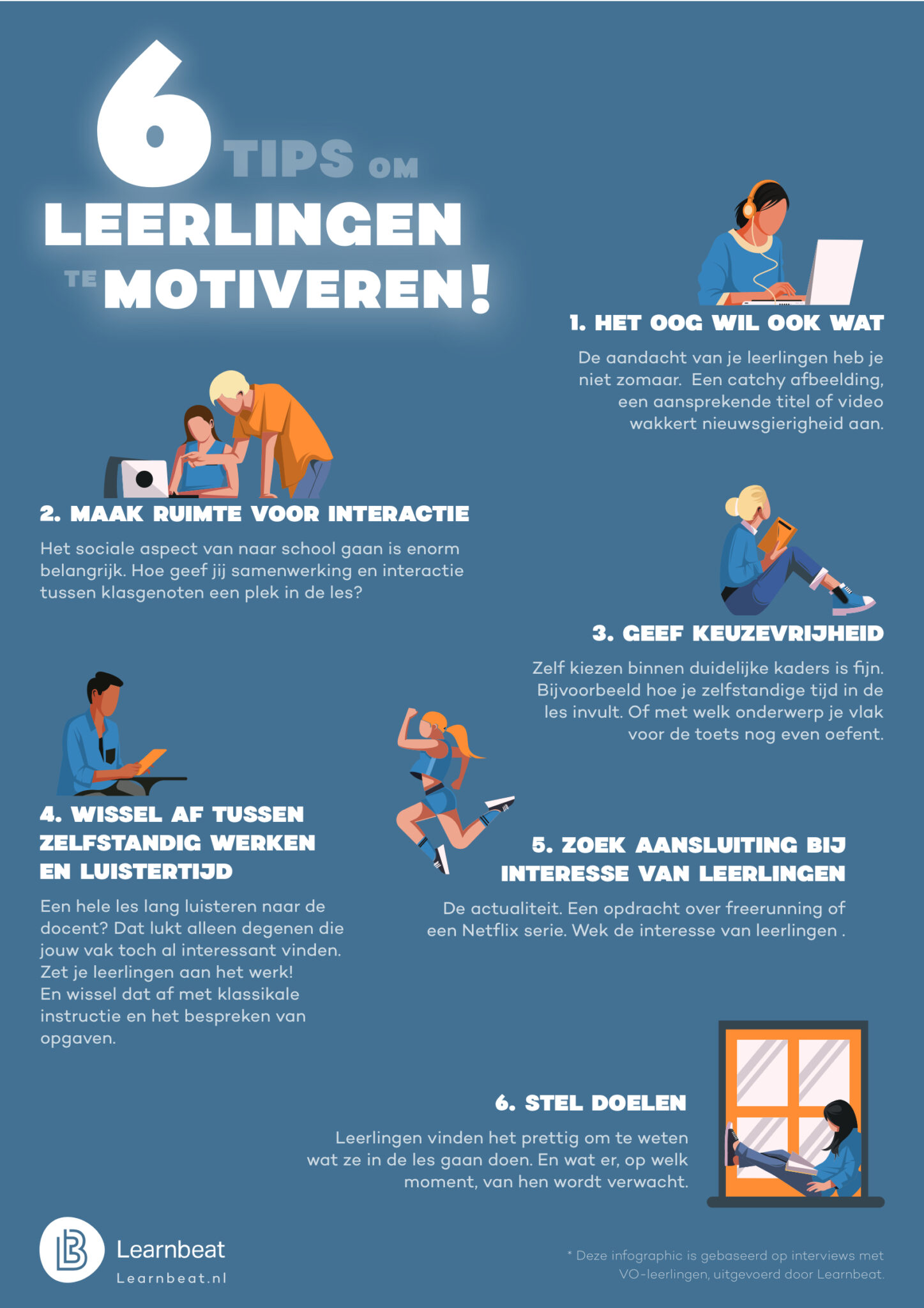 [Infographic] Zes Tips Om Jouw Leerlingen Te Motiveren | Learnbeat